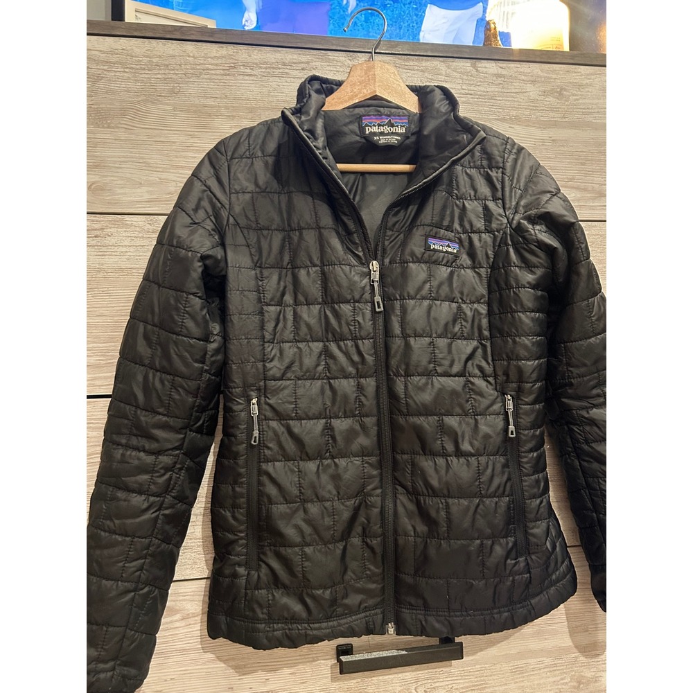 Patagonia Nano Puff Jacket Womens XS Black Full Zip Quilted Puffer 84217 - Picture 5 of 8